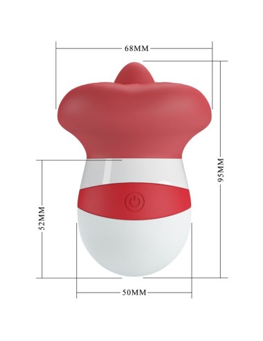 PRETTY LOVE - MINA ESTIMULADOR LENGUA ROJO CLARO