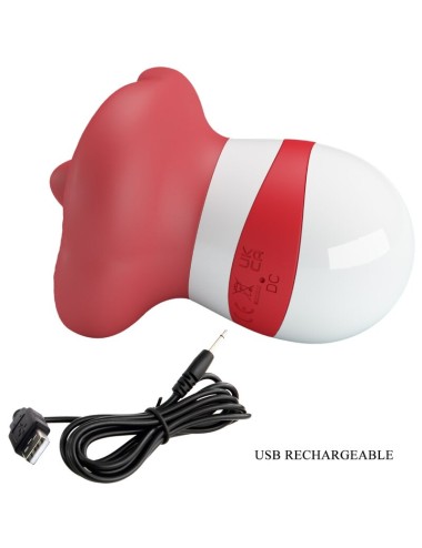 PRETTY LOVE - MINA ESTIMULADOR LENGUA ROJO CLARO