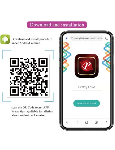 PRETTY LOVE - AUGUST VIBRADOR DOBLE PLACER APP REMOTE