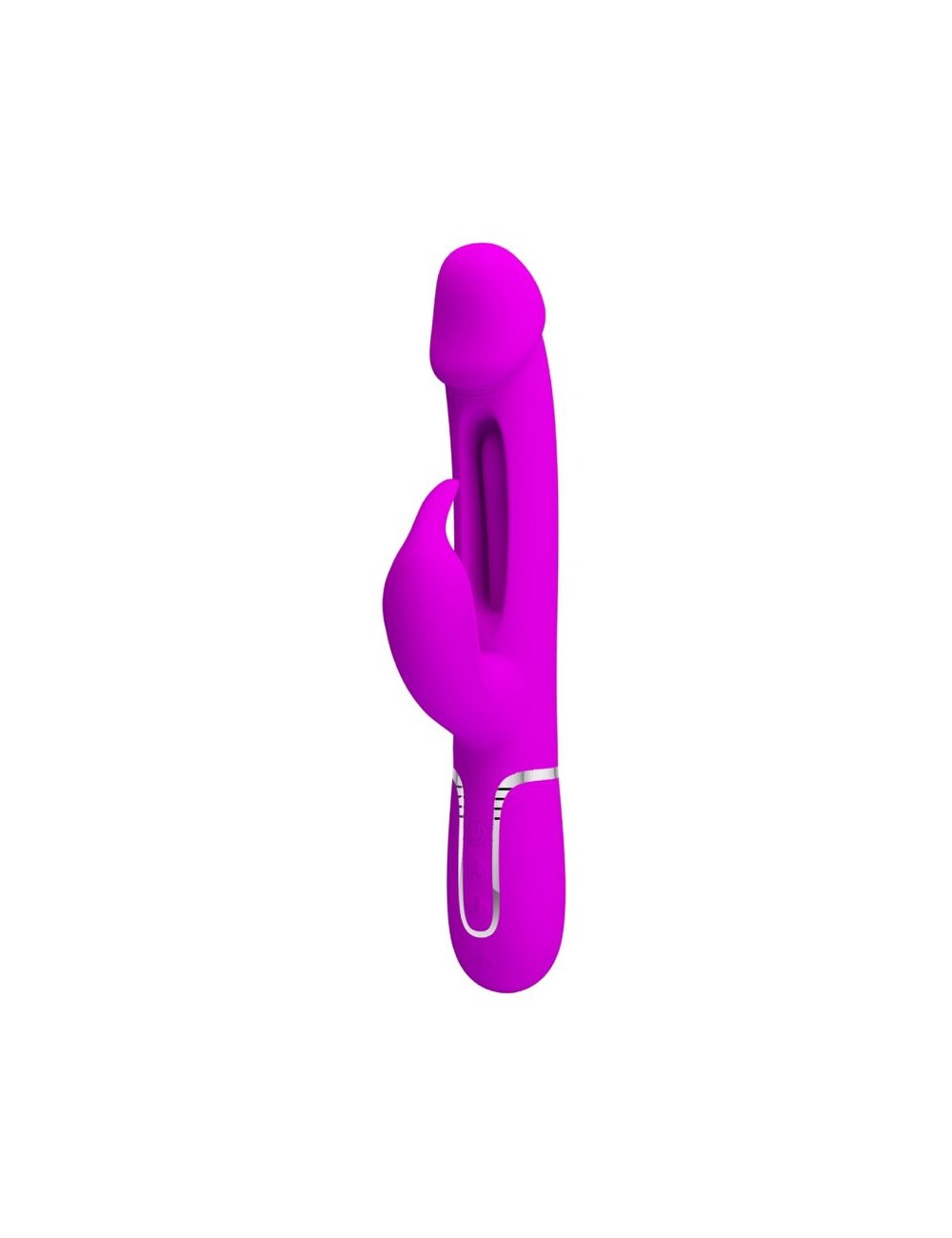 PRETTY LOVE - KAMPAS VIBRADOR RABBIT 3 EN 1 MULTIFUNCIÓN CON LENGUA VIOLETA