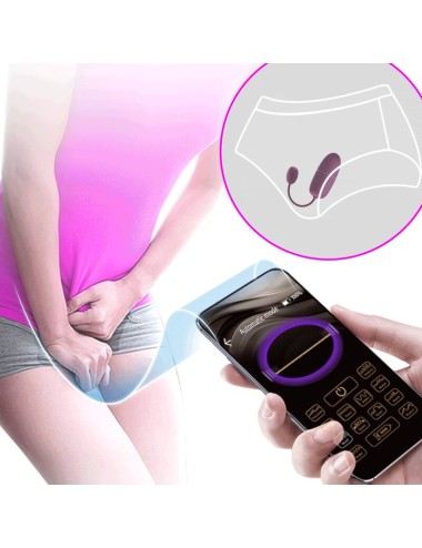 PRETTY LOVE - NYMPH HUEVO VIBRADOR CONTROLADO POR APP LILA