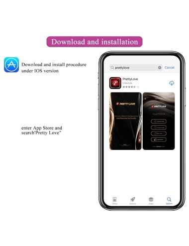 PRETTY LOVE - NYMPH HUEVO VIBRADOR CONTROLADO POR APP LILA