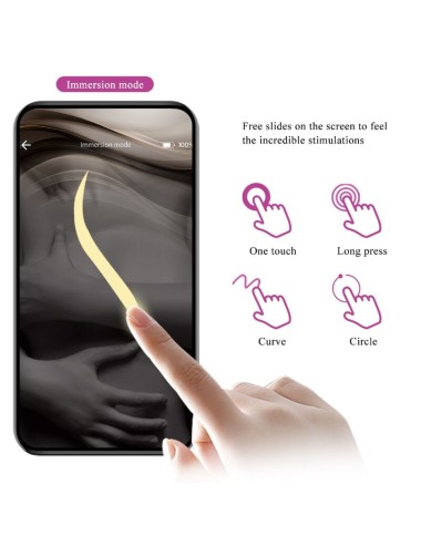 PRETTY LOVE - NYMPH HUEVO VIBRADOR CONTROLADO POR APP LILA