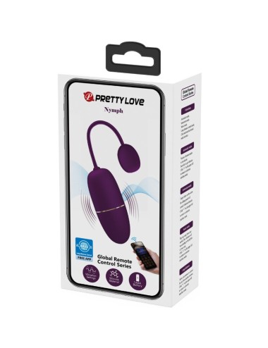 PRETTY LOVE - NYMPH HUEVO VIBRADOR CONTROLADO POR APP LILA