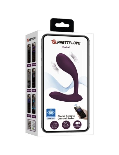 PRETTY LOVE - BAIRD G-SPOT 12 VIBRACIONES RECARGABLE LILA APP