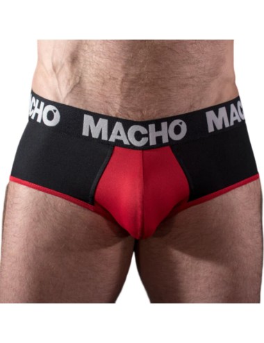 MACHO - MS26N SLIP NEGRO/ROJO M