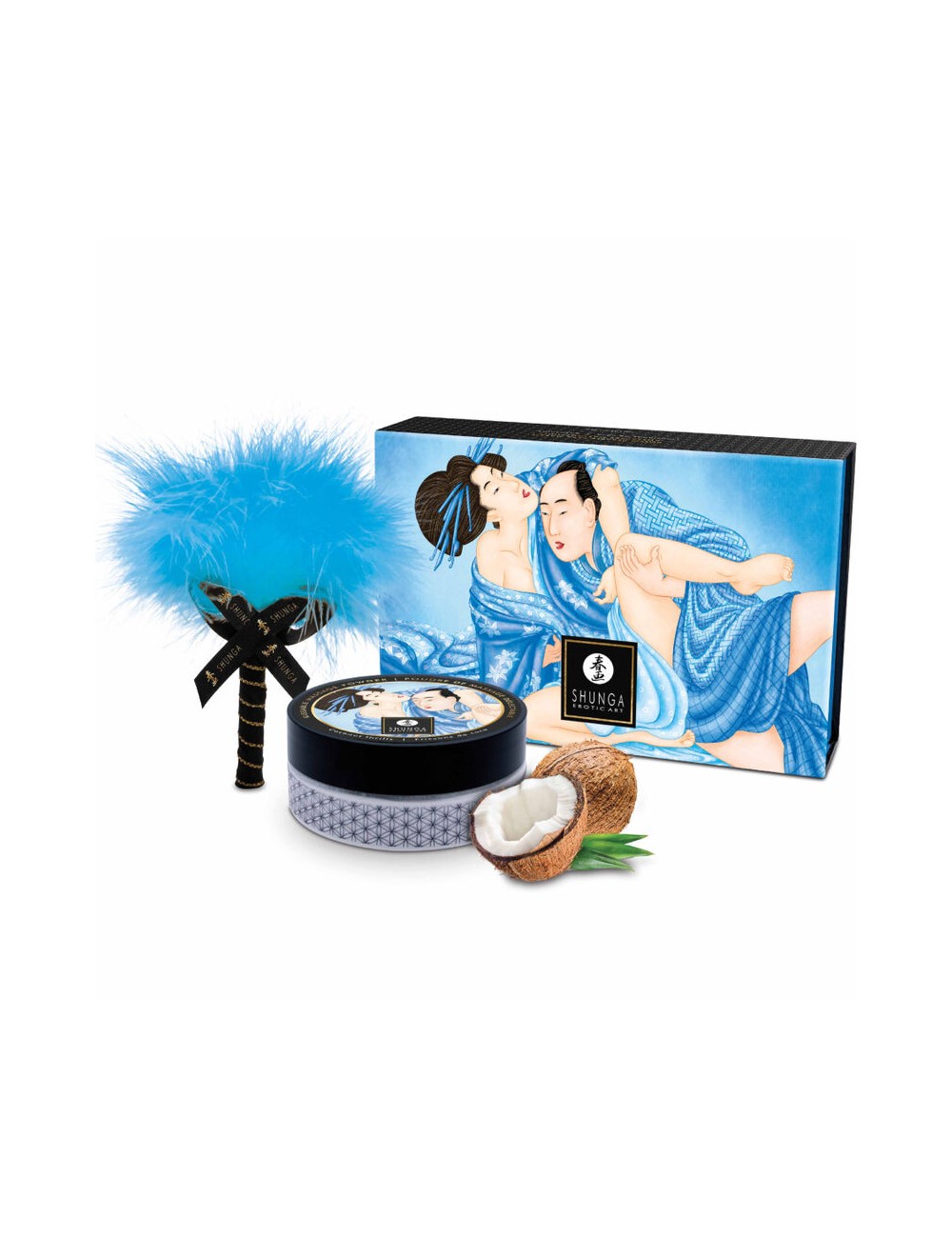 SHUNGA - KIT POLVOS DE MASAJE COMESTIBLE COCO SHUNGA - KIT POLVOS DE MASAJE COMESTIBLE COCO