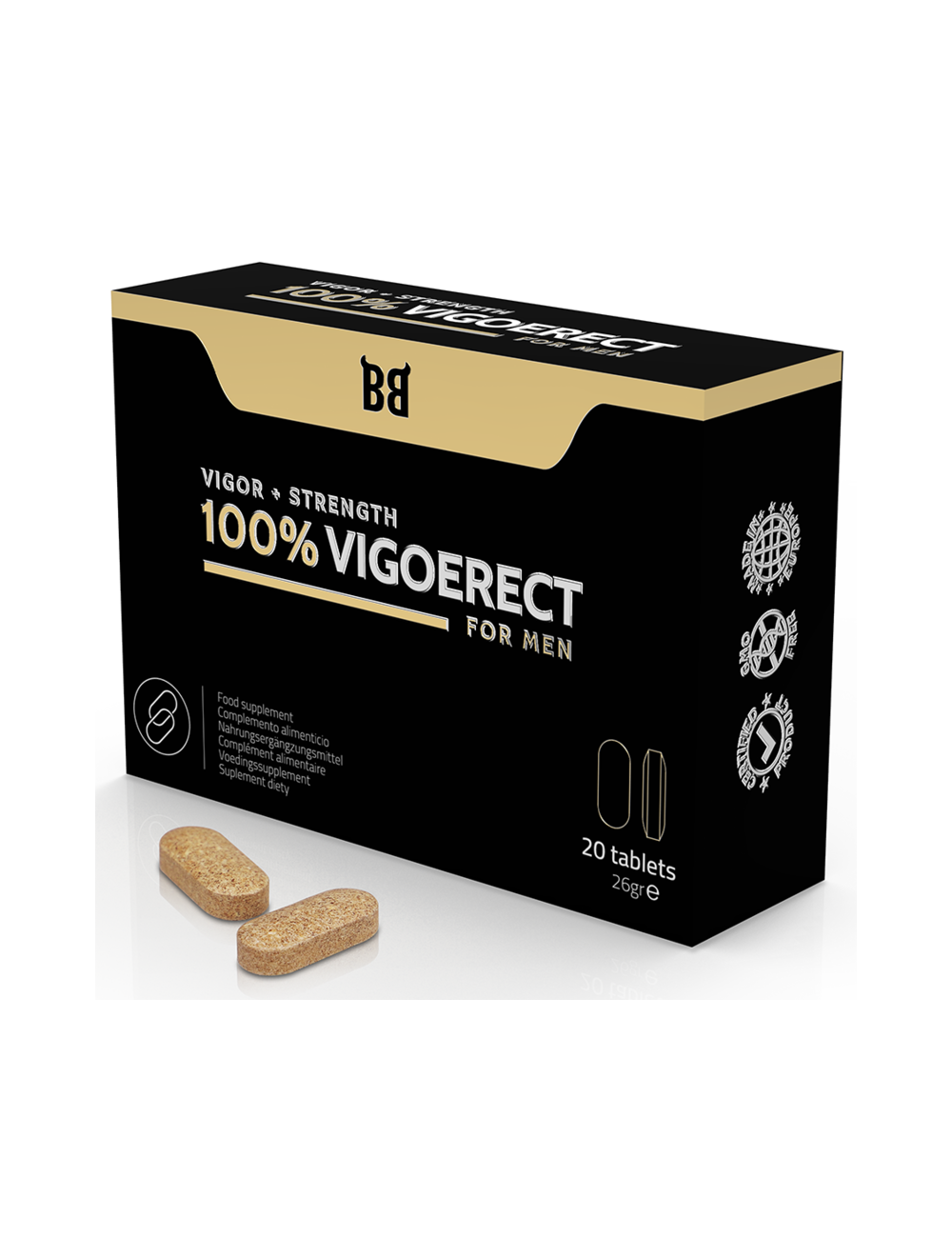 BLACK BULL - 100% VIGOERECT POTENCIADOR PARA HOMBRE 20 CÁPSULAS BLACK BULL - 100% VIGOERECT POTENCIADOR PARA HOMBRE 20 CÁPSULAS