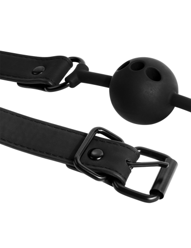FETISH SUBMISSIVE BONDAGE - MORDAZA DE BOLA DE SILICONA TRANSPIRABLE