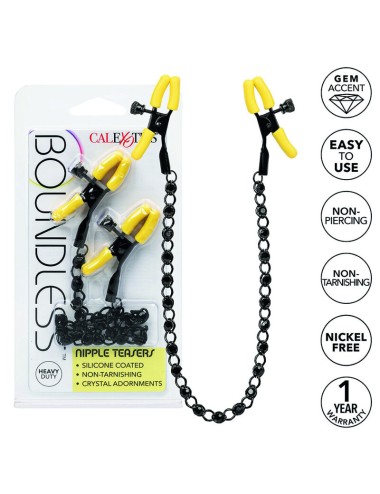 CALIFORNIA EXOTICS - BOUNDLESS PINZAS DE PEZONES