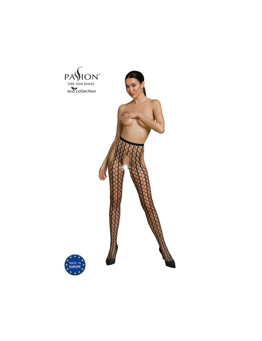 PASSION - ECO COLLECTION BODYSTOCKING ECO S007 NEGRO PASSION - ECO COLLECTION BODYSTOCKING ECO S007 NEGRO