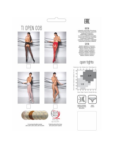 PASSION - TIOPEN 006 MEDIAS BLANCO 3/4 30 DEN