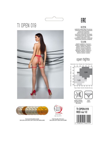 PASSION - TIOPEN 019 MEDIAS ROJO 3/4 20 DEN