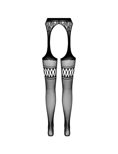PASSION - S026 MEDIAS CON LIGUERO NEGRO TALLA UNICA