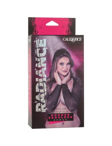 RADIANCE - ENCOGIMIENTO DE HOMBROS CON CAPUCHA PEDRERÍA TALLA GRANDE