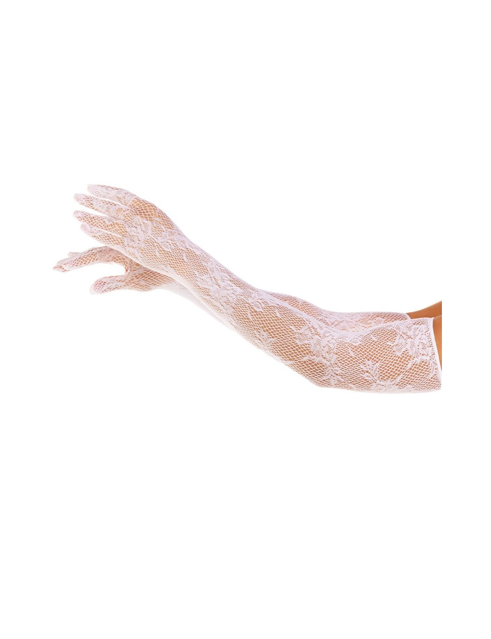 LEG AVENUE - GUANTES RED FLORAL BLANCO LEG AVENUE - GUANTES RED FLORAL BLANCO