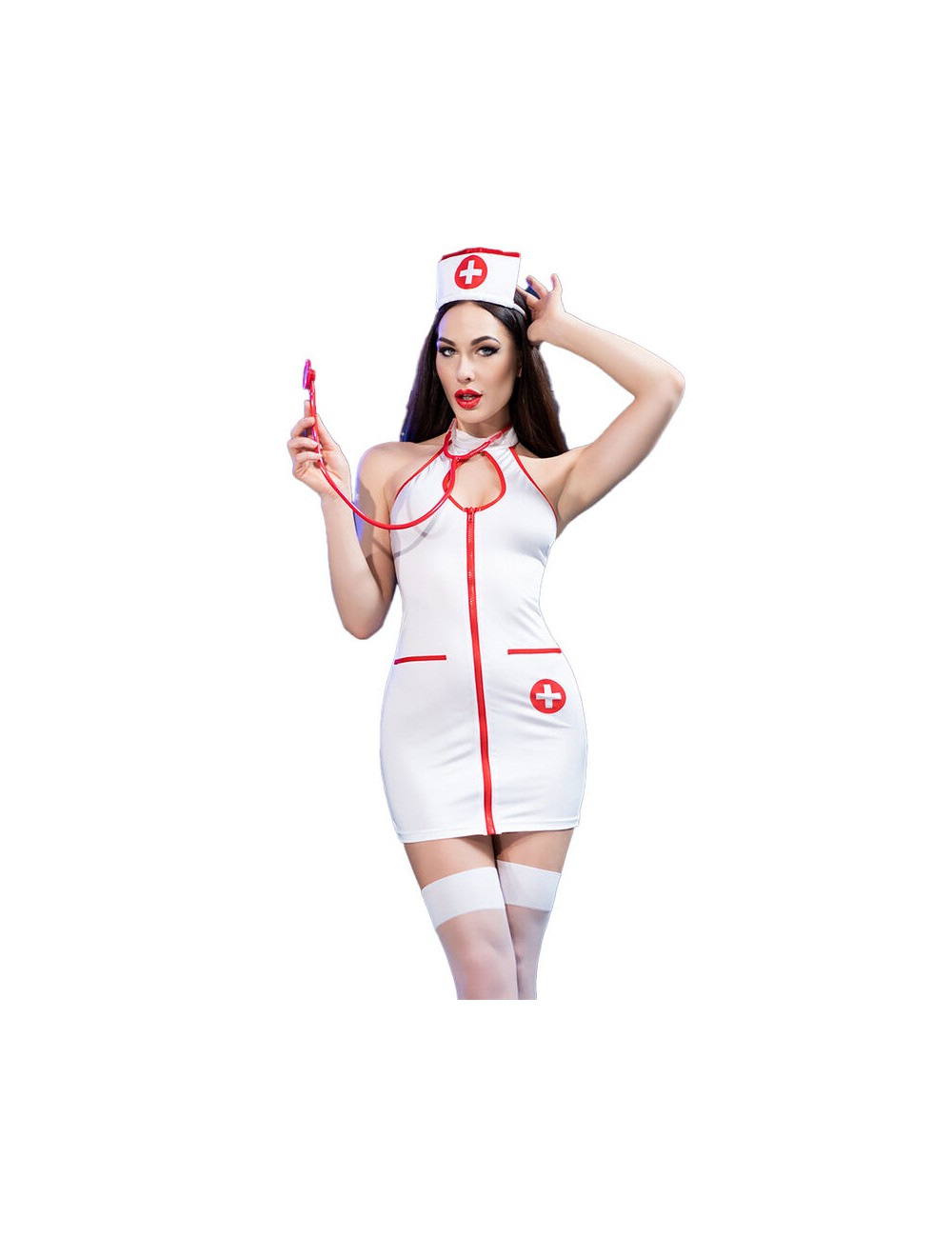 CHILIROSE - CR 4430 DISFRAZ ENFERMERA BLANCO S/M CHILIROSE - CR 4430 DISFRAZ ENFERMERA BLANCO S/M
