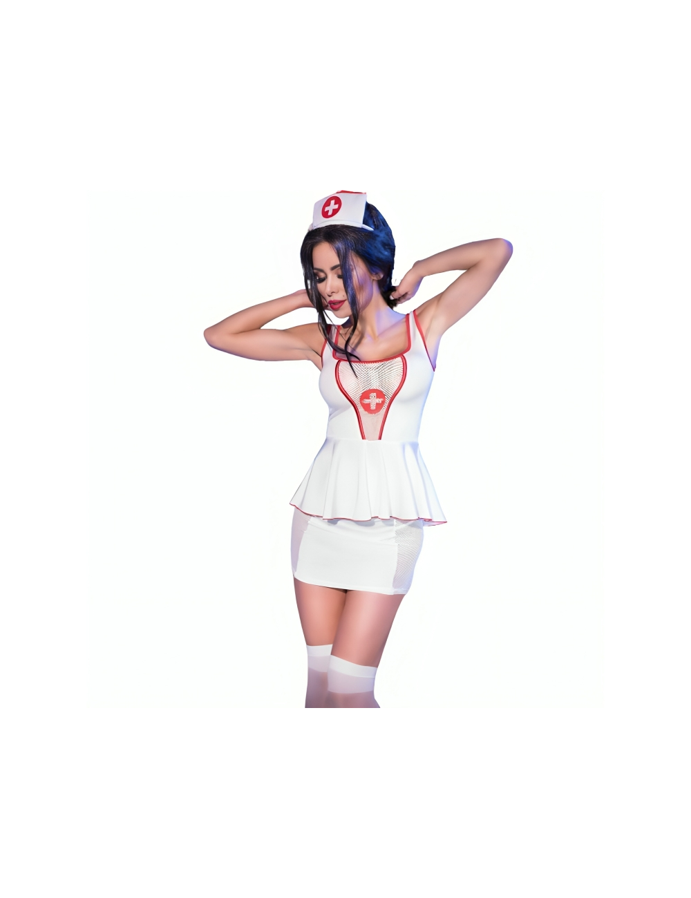 CHILIROSE - CR 4160 DISFRAZ ENFERMERA TOP & FALDA S/M CHILIROSE - CR 4160 DISFRAZ ENFERMERA TOP & FALDA S/M