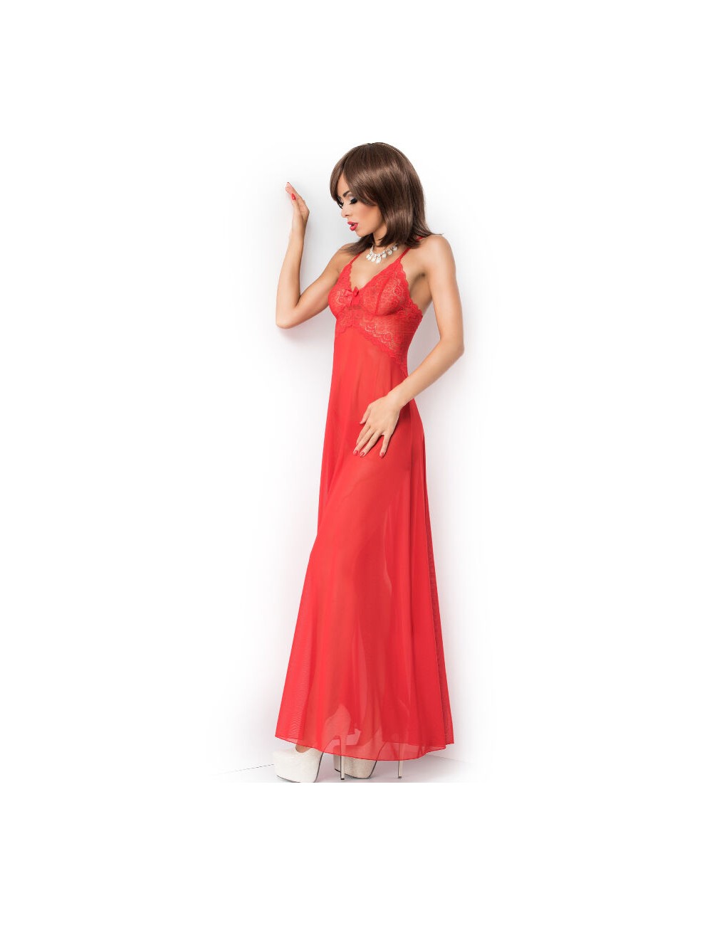CHILIROSE - CR 3883 BABYDOLL LARGO ROJO S/M CHILIROSE - CR 3883 BABYDOLL LARGO ROJO S/M