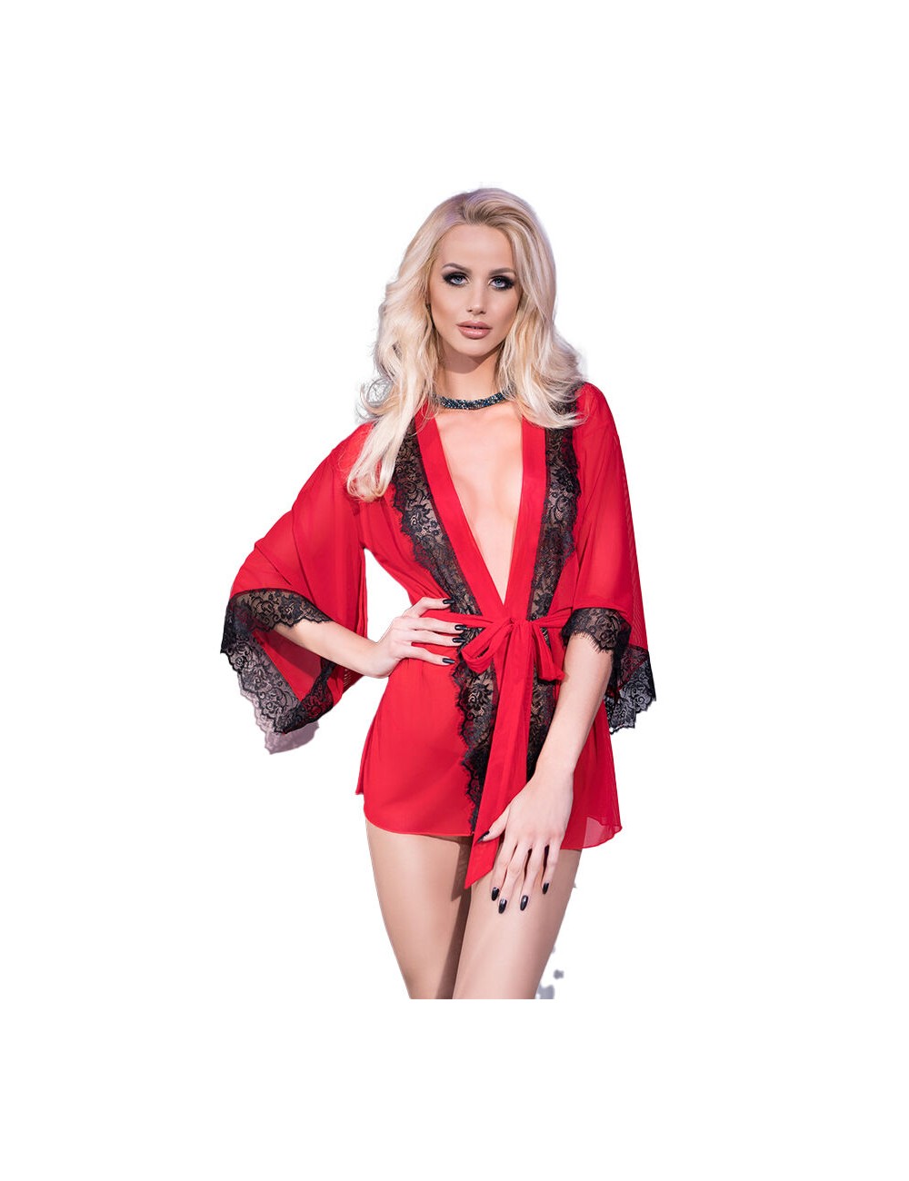 CHILIROSE - CR 4113 PEGNOIR ROJO L/XL CHILIROSE - CR 4113 PEGNOIR ROJO L/XL