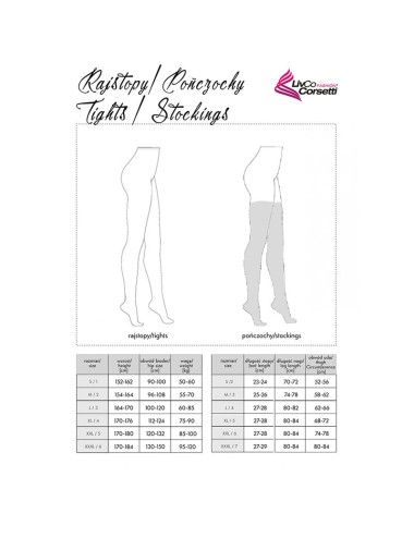 LIVCO CORSETTI FASHION - MONIKONI XG054 MEDIAS NEGRO TALLA ÚNICA