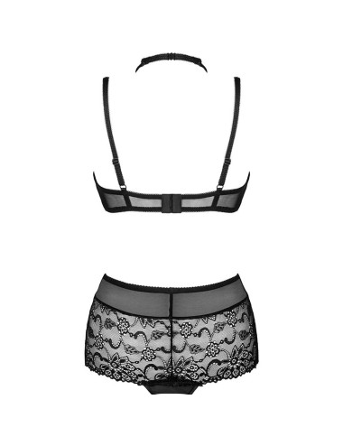LIVCO CORSETTI FASHION - LINERA FOR THE SENSES COLLECTION SUJETADOR + PANTY NEGRO S/M
