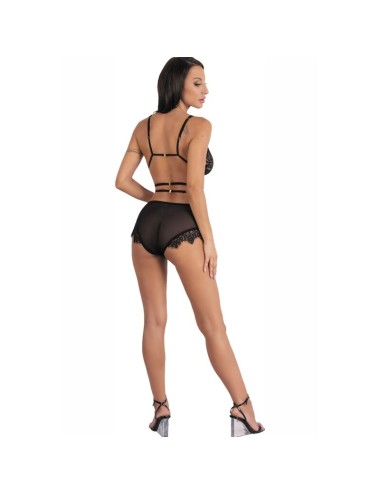 LIVCO CORSETTI FASHION - DREZNA LC 90733 SUJETADOR + PANTY NEGRO L/XL