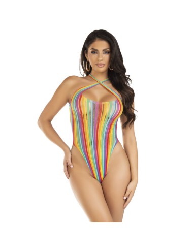 LEG AVENUE - BODY CRUZADO MULTICOLOR