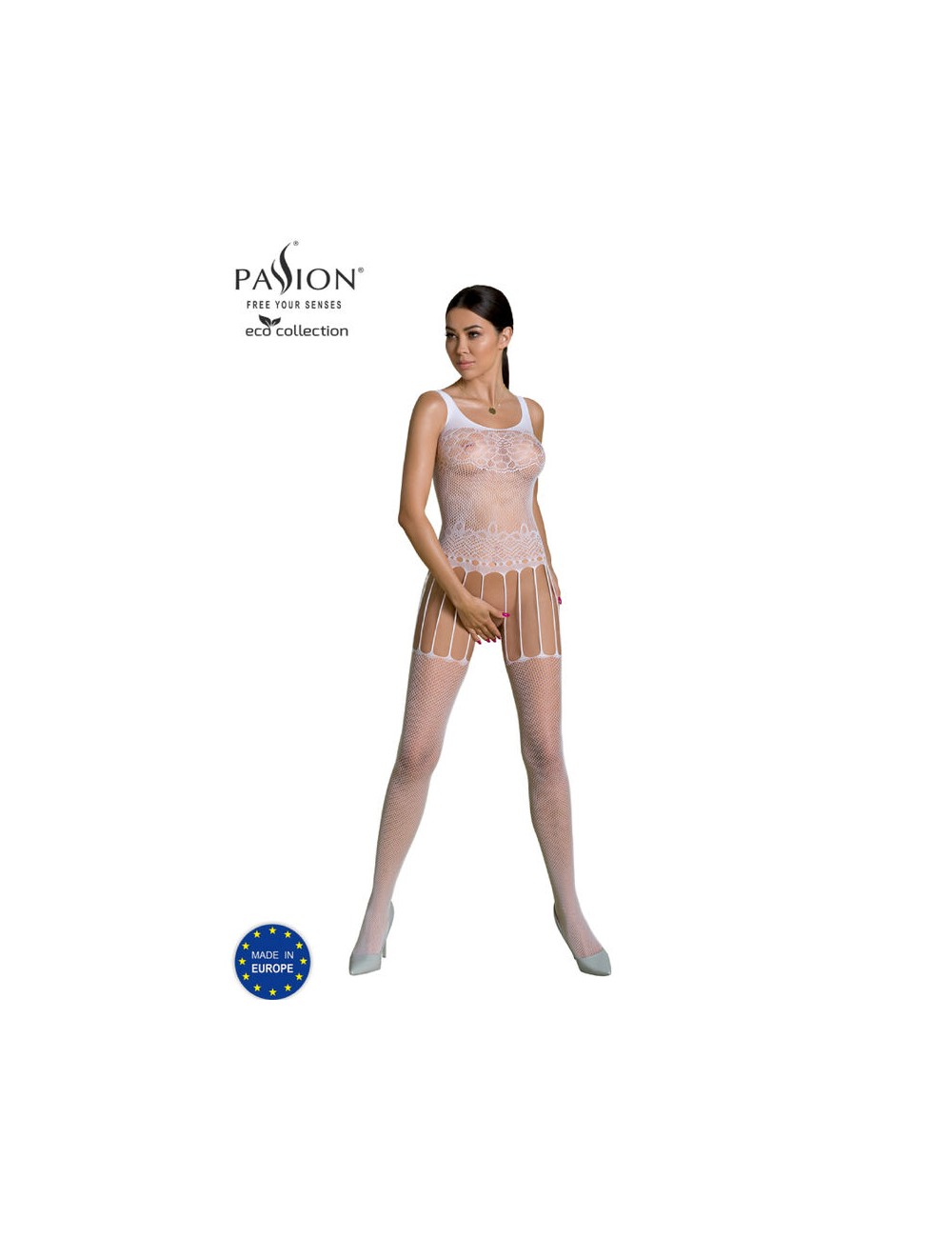 PASSION - ECO COLLECTION BODYSTOCKING ECO BS001 BLANCO PASSION - ECO COLLECTION BODYSTOCKING ECO BS001 BLANCO
