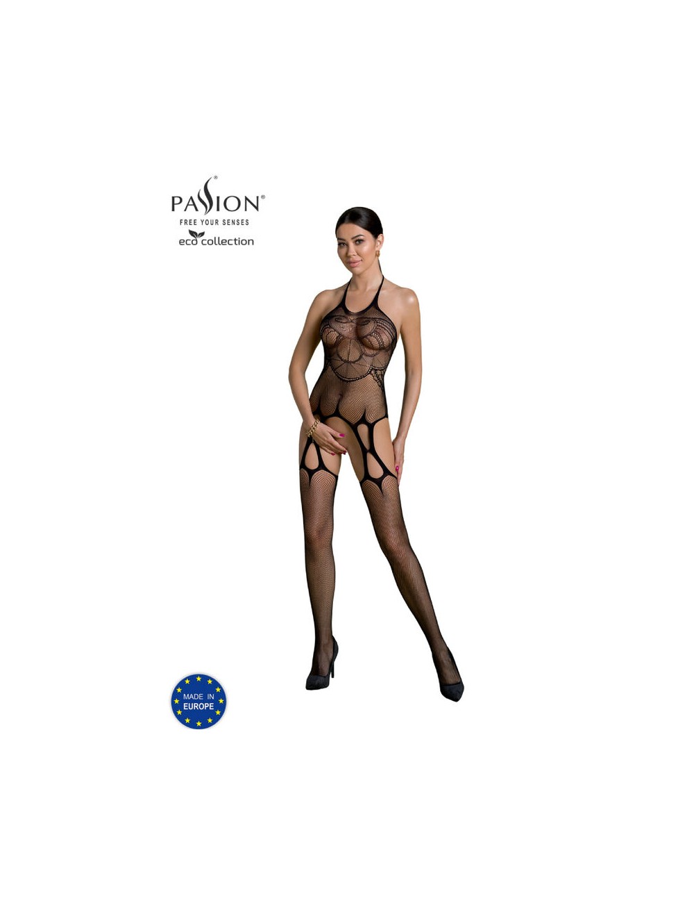 PASSION - ECO COLLECTION BODYSTOCKING ECO BS002 NEGRO PASSION - ECO COLLECTION BODYSTOCKING ECO BS002 NEGRO
