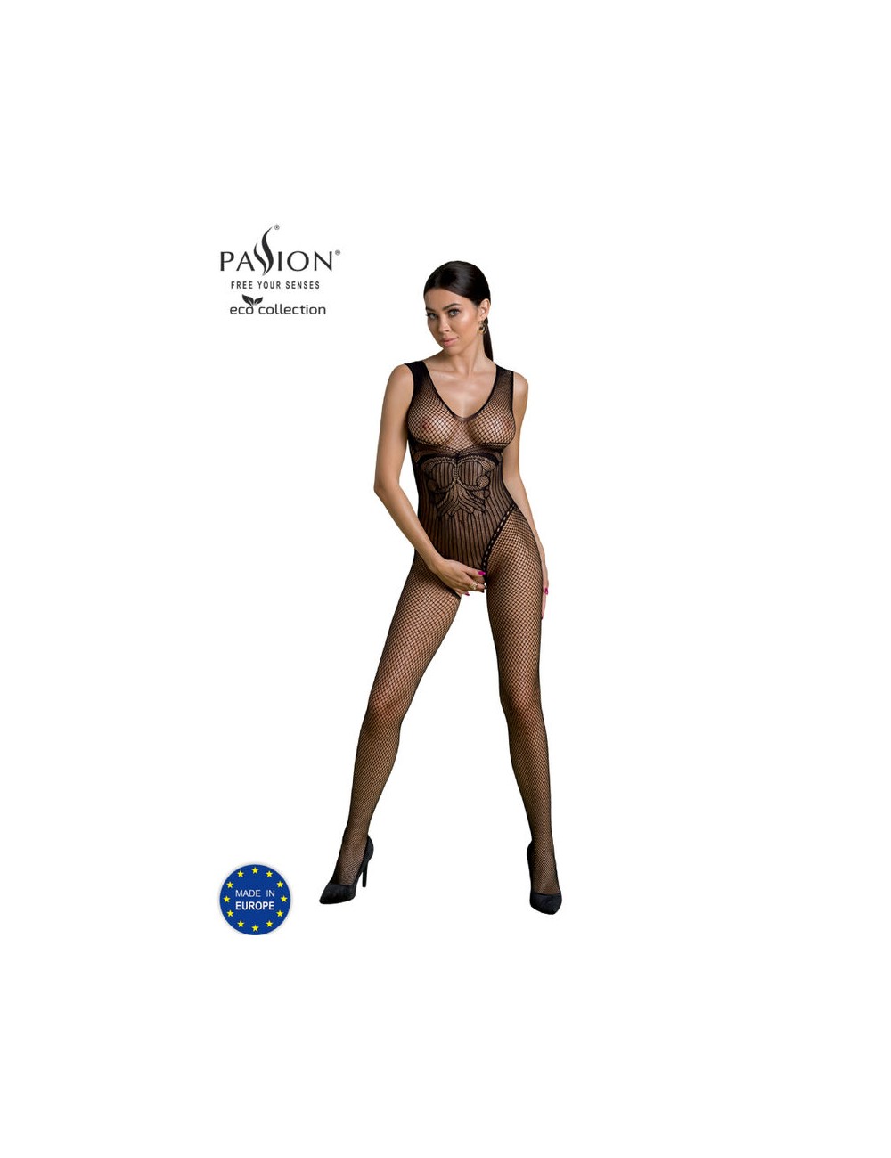 PASSION - ECO COLLECTION BODYSTOCKING ECO BS003 NEGRO PASSION - ECO COLLECTION BODYSTOCKING ECO BS003 NEGRO