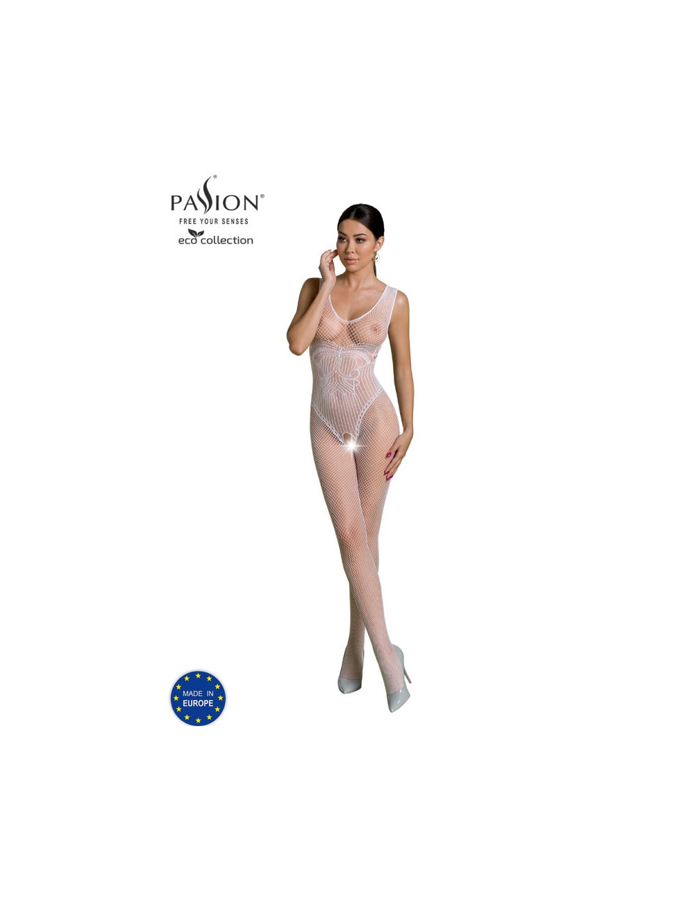 PASSION - ECO COLLECTION BODYSTOCKING ECO BS003 BLANCO PASSION - ECO COLLECTION BODYSTOCKING ECO BS003 BLANCO