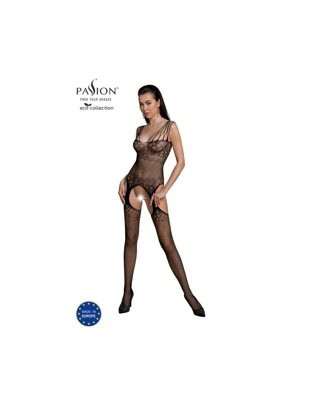 PASSION - ECO COLLECTION BODYSTOCKING ECO BS004 NEGRO PASSION - ECO COLLECTION BODYSTOCKING ECO BS004 NEGRO