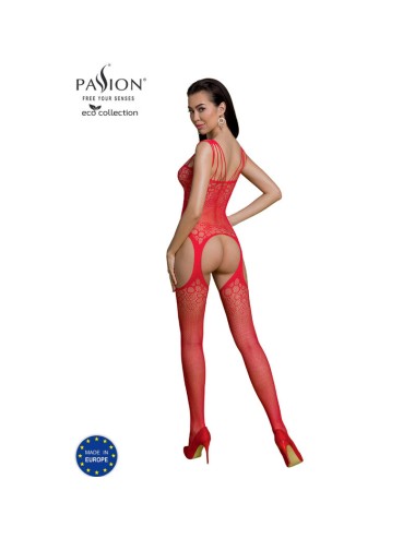 PASSION - ECO COLLECTION BODYSTOCKING ECO BS004 ROJO