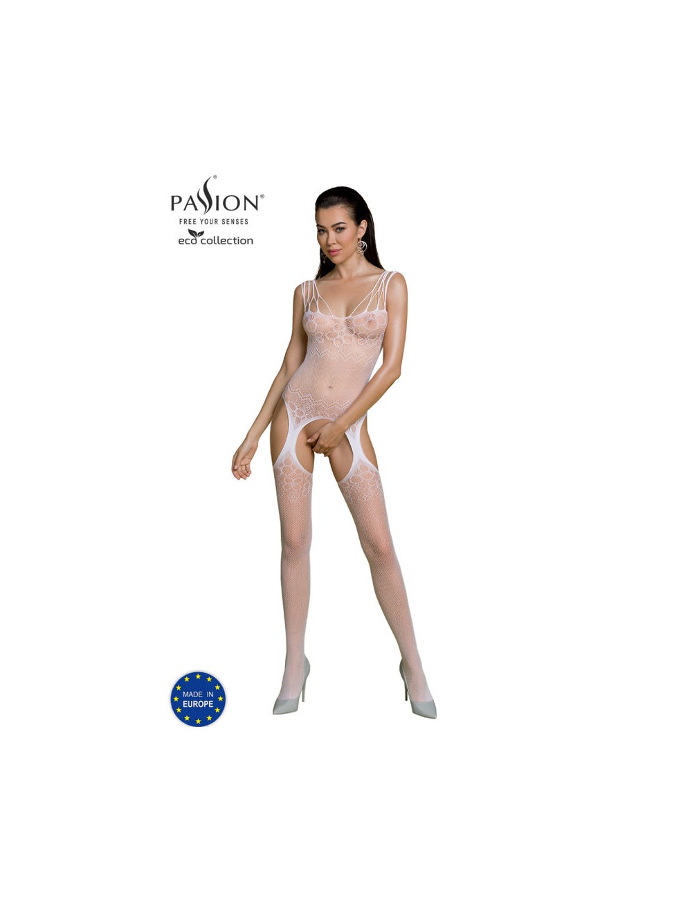 PASSION - ECO COLLECTION BODYSTOCKING ECO BS004 BLANCO PASSION - ECO COLLECTION BODYSTOCKING ECO BS004 BLANCO