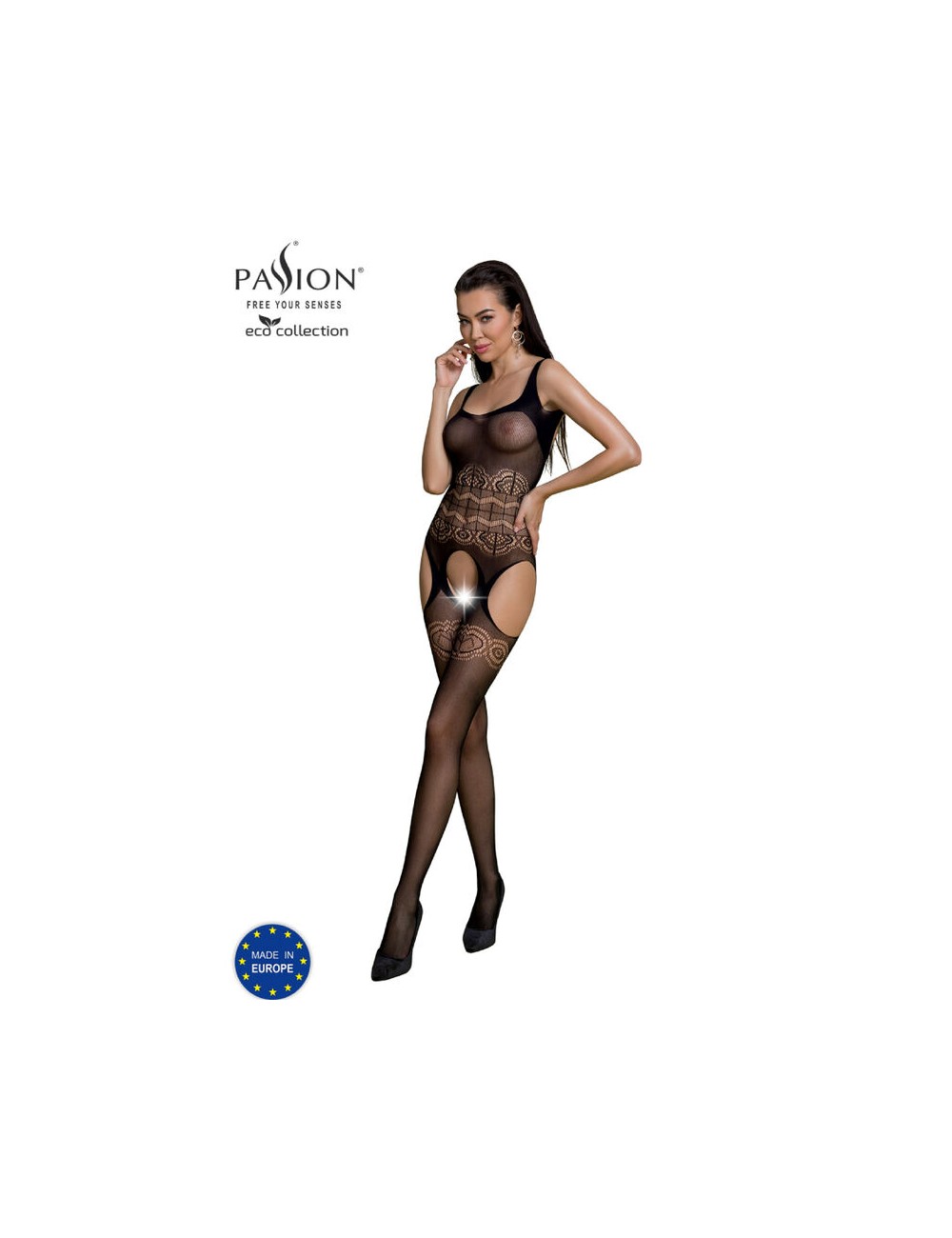 PASSION - ECO COLLECTION BODYSTOCKING ECO BS005 NEGRO PASSION - ECO COLLECTION BODYSTOCKING ECO BS005 NEGRO