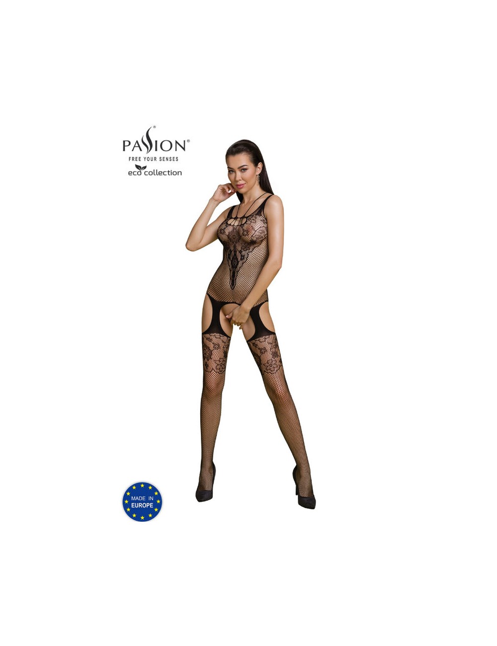 PASSION - ECO COLLECTION BODYSTOCKING ECO BS011 NEGRO PASSION - ECO COLLECTION BODYSTOCKING ECO BS011 NEGRO
