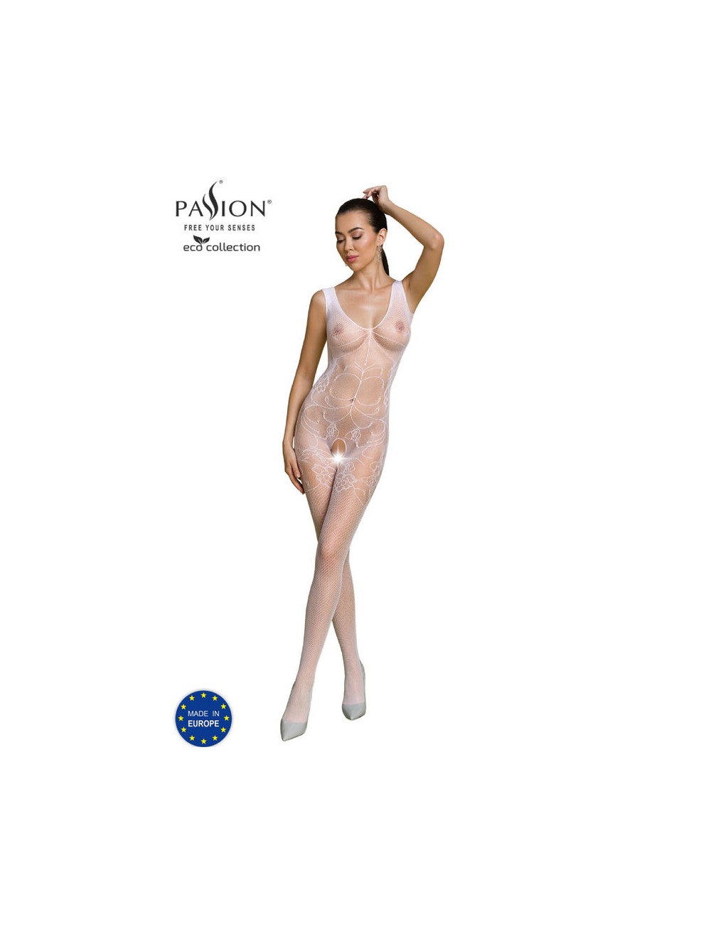 PASSION - ECO COLLECTION BODYSTOCKING ECO BS012 BLANCO PASSION - ECO COLLECTION BODYSTOCKING ECO BS012 BLANCO