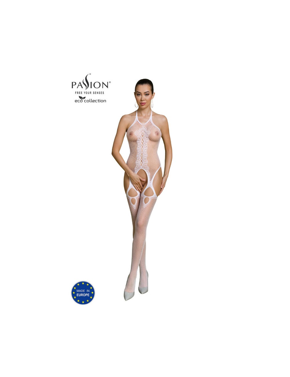 PASSION - ECO COLLECTION BODYSTOCKING ECO BS013 BLANCO PASSION - ECO COLLECTION BODYSTOCKING ECO BS013 BLANCO