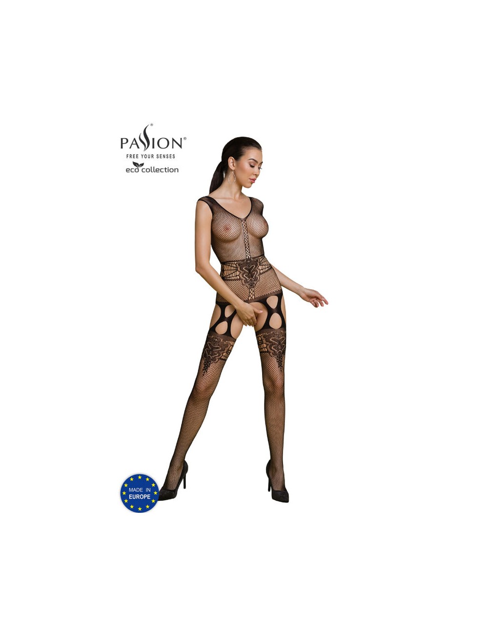 PASSION - ECO COLLECTION BODYSTOCKING ECO BS014 NEGRO PASSION - ECO COLLECTION BODYSTOCKING ECO BS014 NEGRO