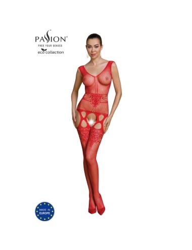 PASSION - ECO COLLECTION BODYSTOCKING ECO BS014 ROJO