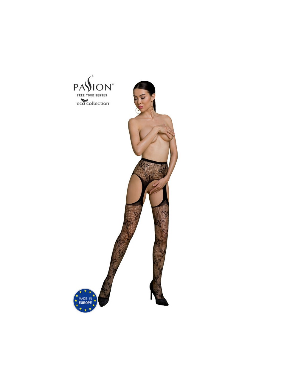PASSION - ECO COLLECTION BODYSTOCKING ECO S001 NEGRO