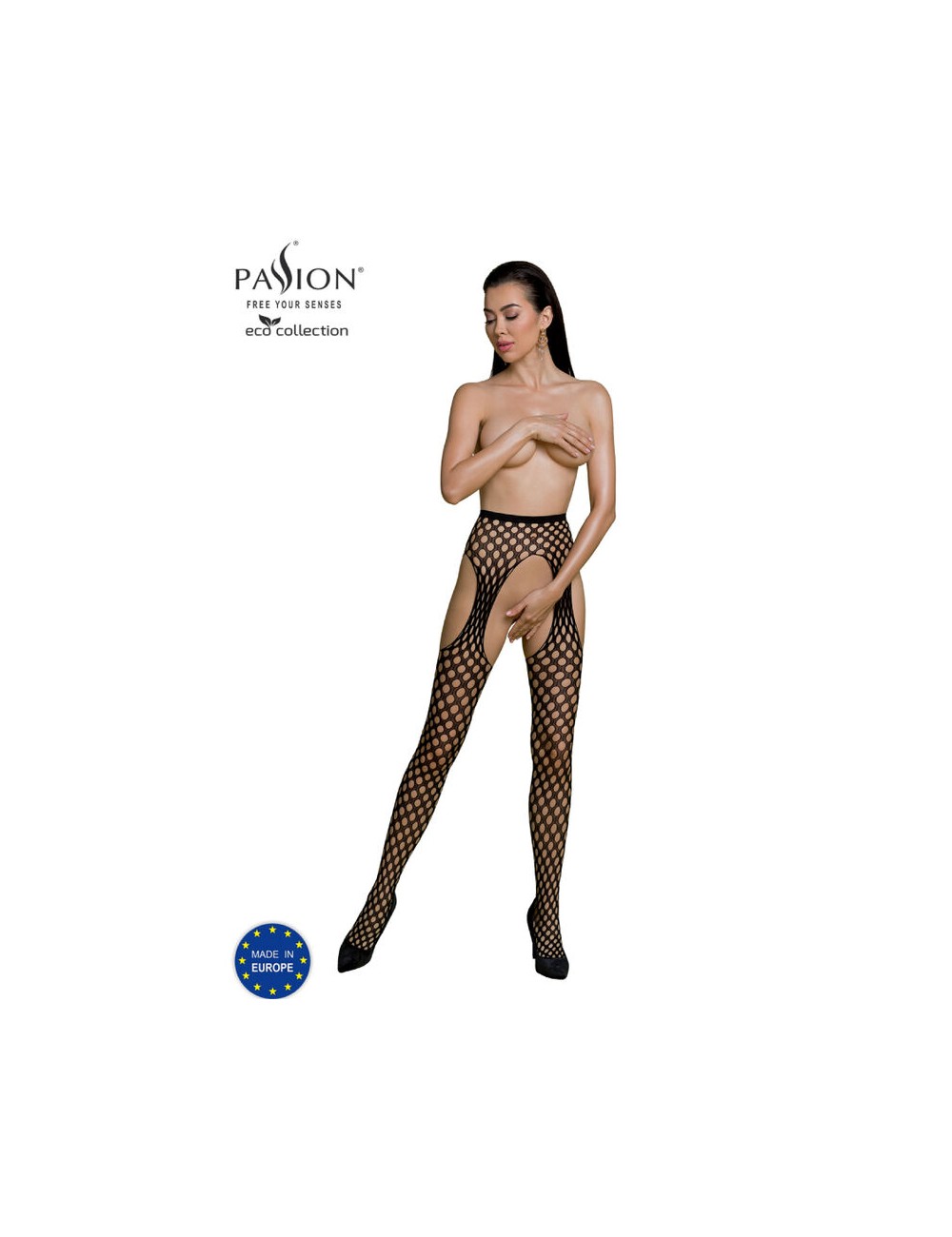 PASSION - ECO COLLECTION BODYSTOCKING ECO S003 NEGRO PASSION - ECO COLLECTION BODYSTOCKING ECO S003 NEGRO