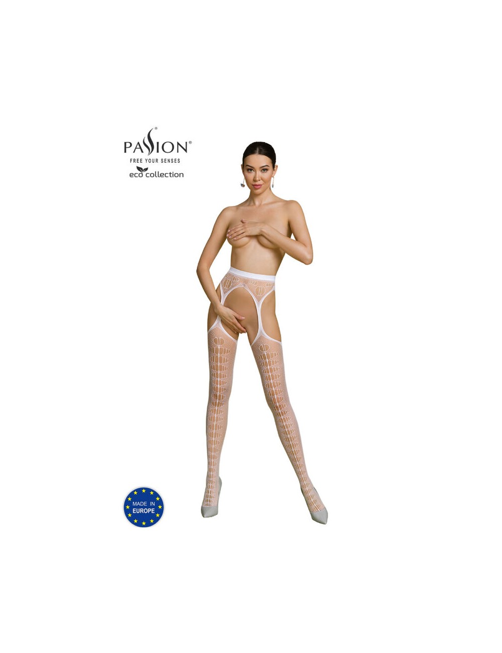 PASSION - ECO COLLECTION BODYSTOCKING ECO S008 BLANCO PASSION - ECO COLLECTION BODYSTOCKING ECO S008 BLANCO