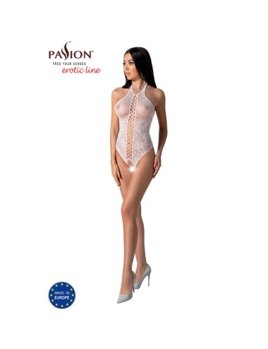 PASSION - BS094 BODYSTOCKING BLANCO TALLA UNICA