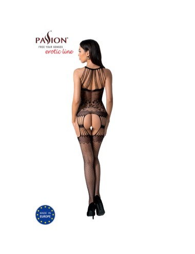 PASSION - BS095 BODYSTOCKING NEGRO TALLA UNICA
