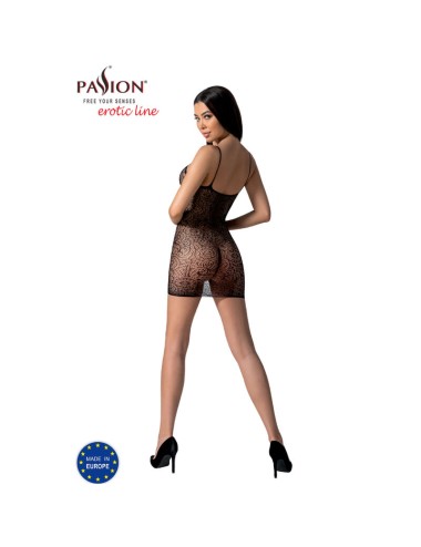 PASSION - BS096 BODYSTOCKING NEGRO TALLA UNICA