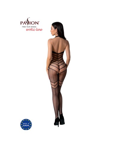 PASSION - BS100 BODYSTOCKING NEGRO TALLA UNICA