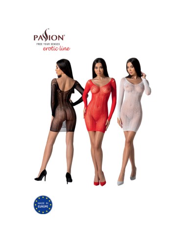 PASSION - BS101 BODYSTOCKING ROJO TALLA UNICA