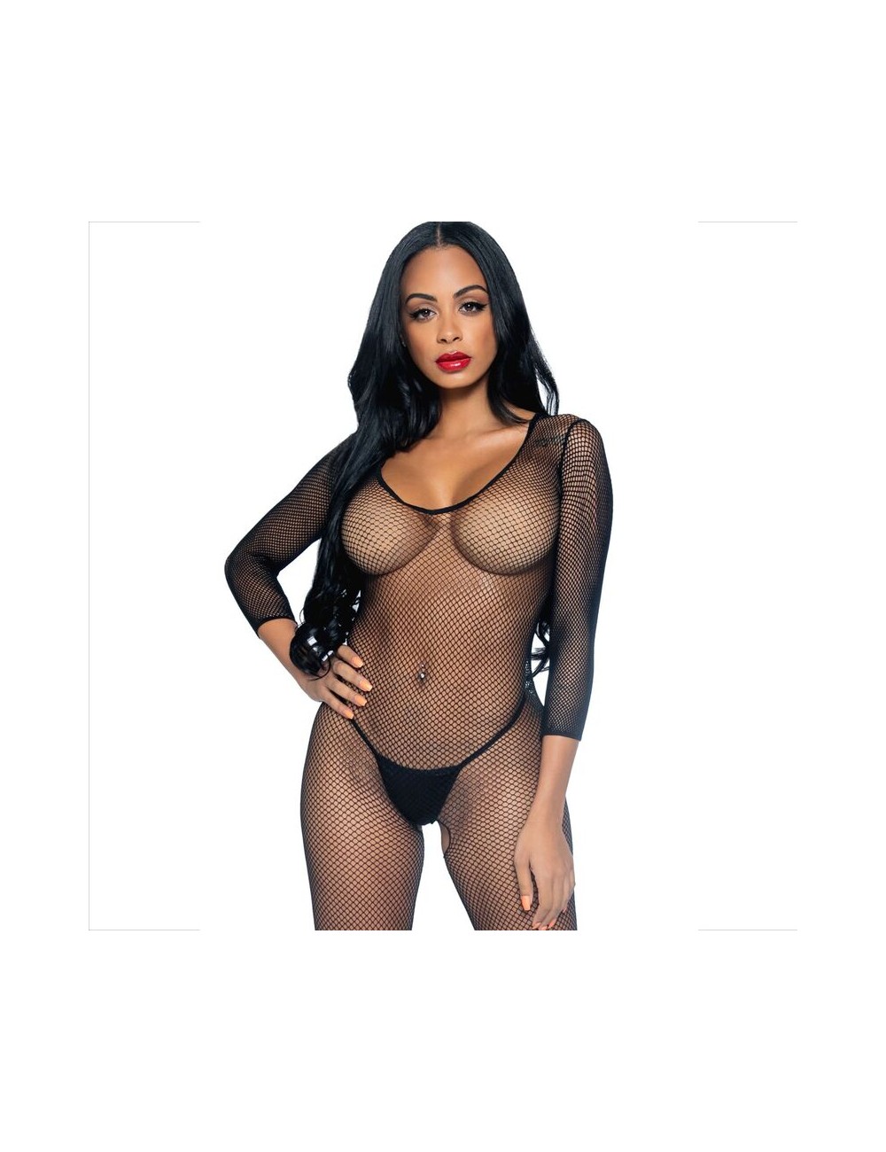 LEG AVENUE - BODYSTOCKING CUELLO EN V LEG AVENUE - BODYSTOCKING CUELLO EN V